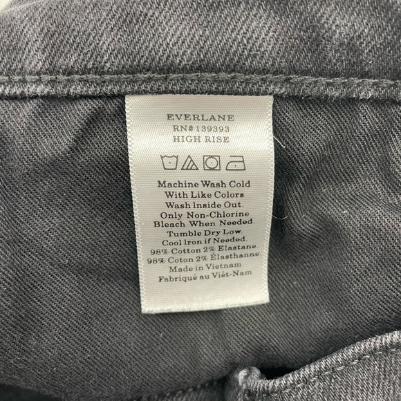Everlane High Rise Jeans black Size 26R P94 - Picture 6 of 9